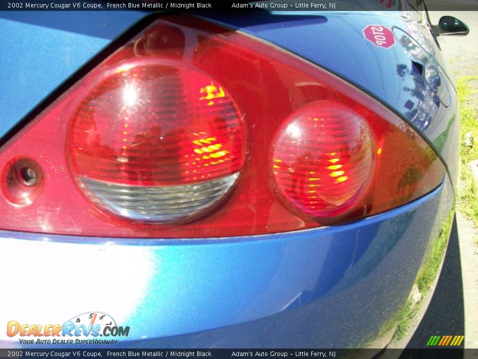 2002 Mercury Cougar V6 Coupe French Blue Metallic / Midnight Black Photo #8