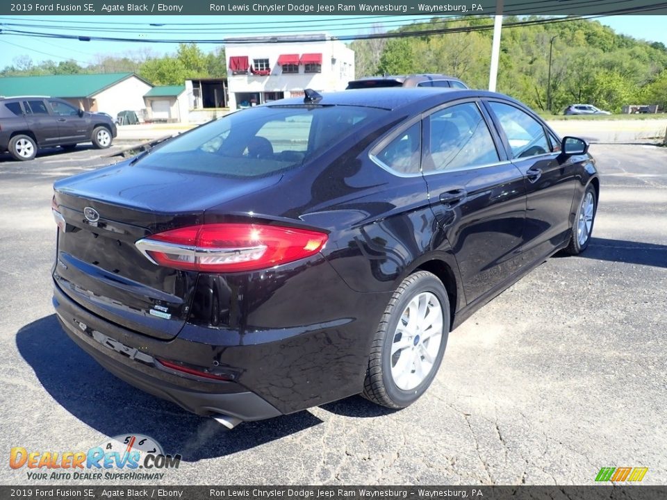 2019 Ford Fusion SE Agate Black / Ebony Photo #6