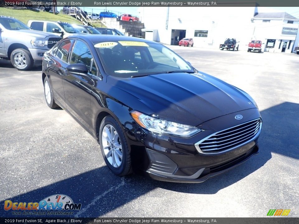 2019 Ford Fusion SE Agate Black / Ebony Photo #8