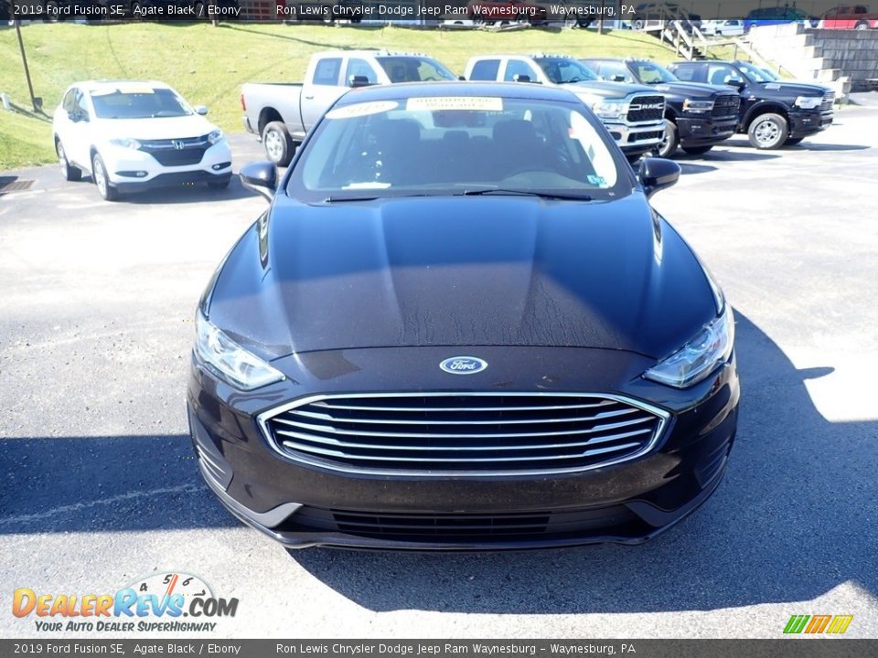 2019 Ford Fusion SE Agate Black / Ebony Photo #9