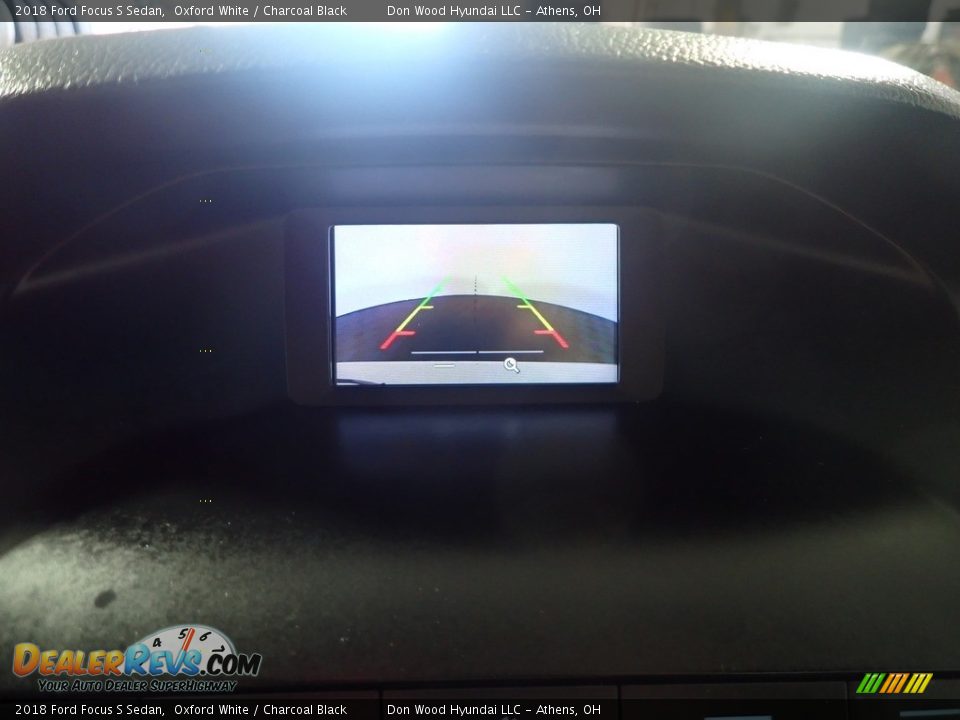 2018 Ford Focus S Sedan Oxford White / Charcoal Black Photo #2