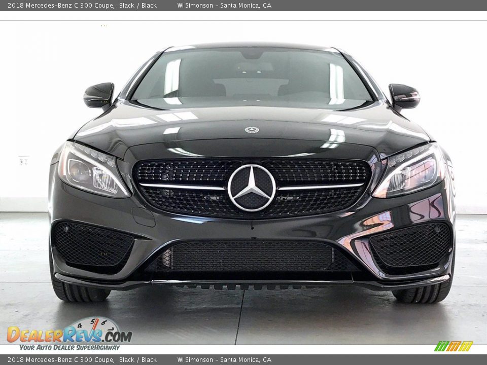 2018 Mercedes-Benz C 300 Coupe Black / Black Photo #2