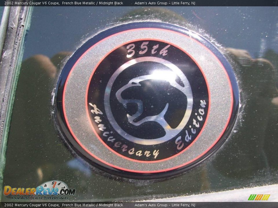 2002 Mercury Cougar V6 Coupe French Blue Metallic / Midnight Black Photo #10
