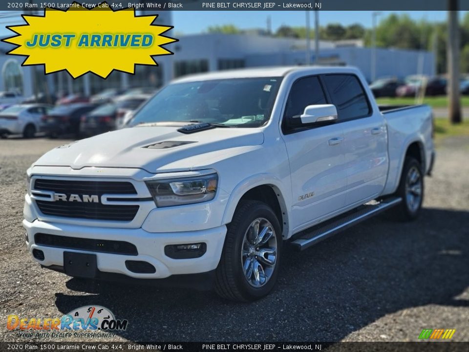 2020 Ram 1500 Laramie Crew Cab 4x4 Bright White / Black Photo #1