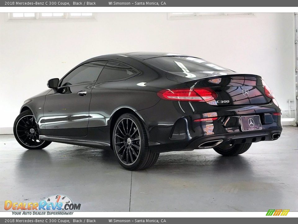 2018 Mercedes-Benz C 300 Coupe Black / Black Photo #10