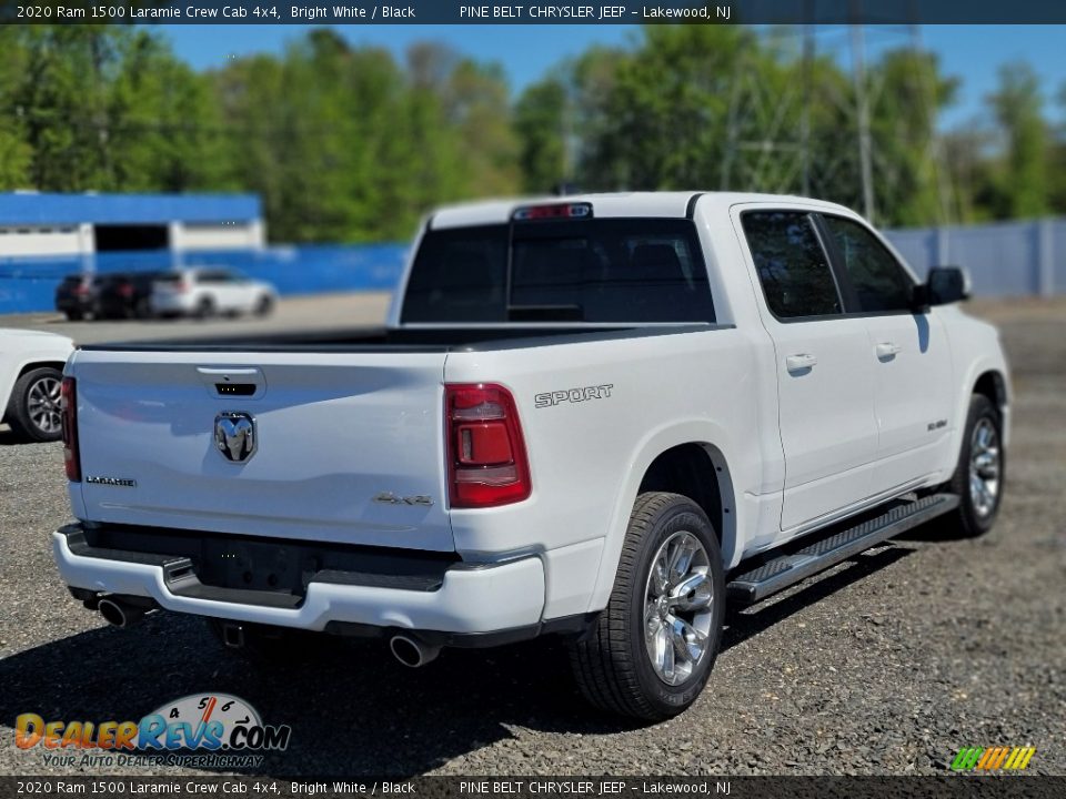 2020 Ram 1500 Laramie Crew Cab 4x4 Bright White / Black Photo #3
