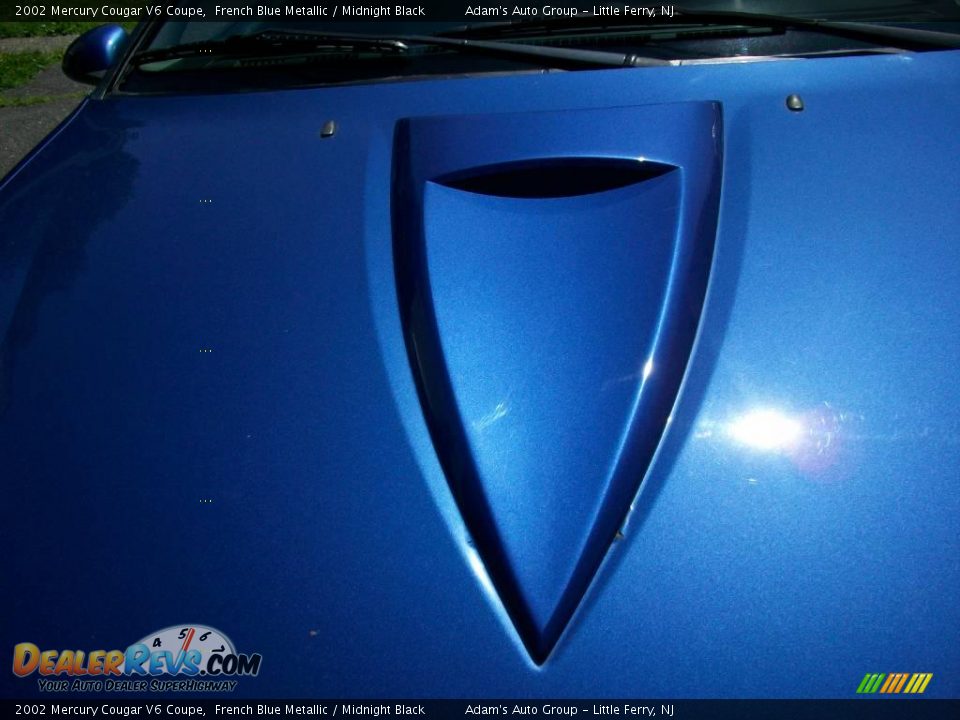 2002 Mercury Cougar V6 Coupe French Blue Metallic / Midnight Black Photo #12