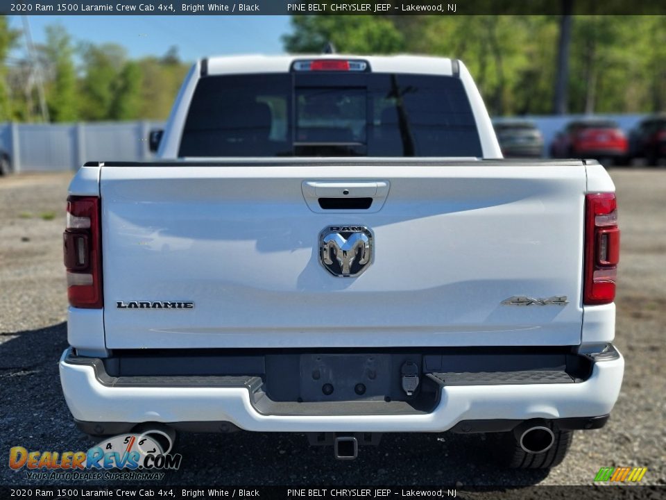 2020 Ram 1500 Laramie Crew Cab 4x4 Bright White / Black Photo #4