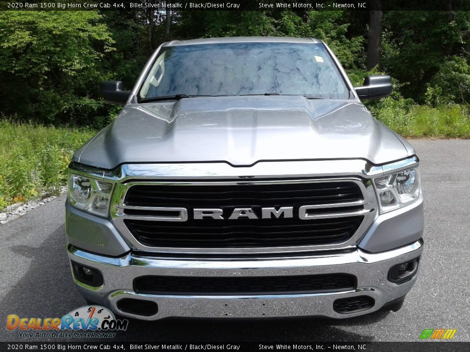 2020 Ram 1500 Big Horn Crew Cab 4x4 Billet Silver Metallic / Black/Diesel Gray Photo #4