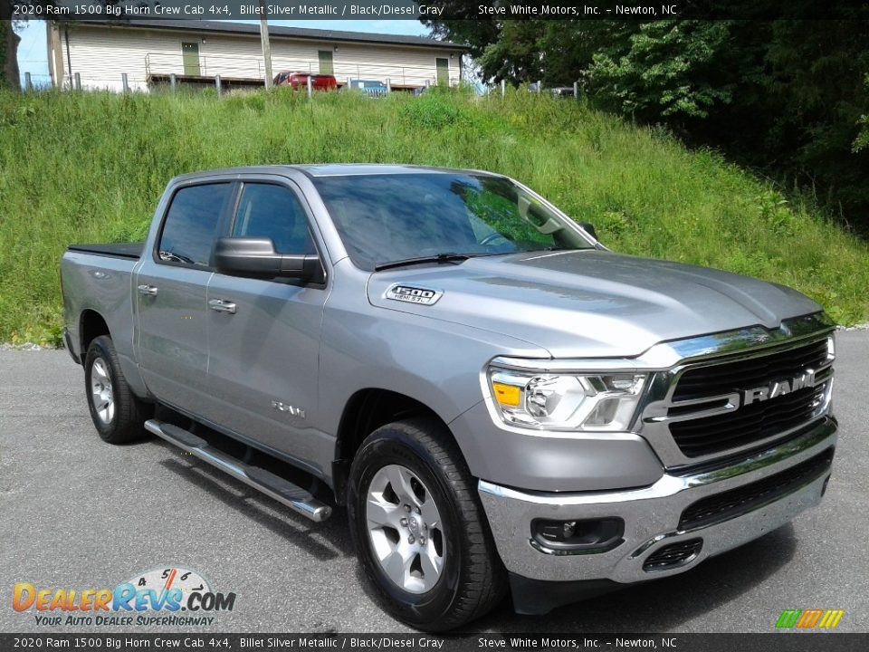 2020 Ram 1500 Big Horn Crew Cab 4x4 Billet Silver Metallic / Black/Diesel Gray Photo #5