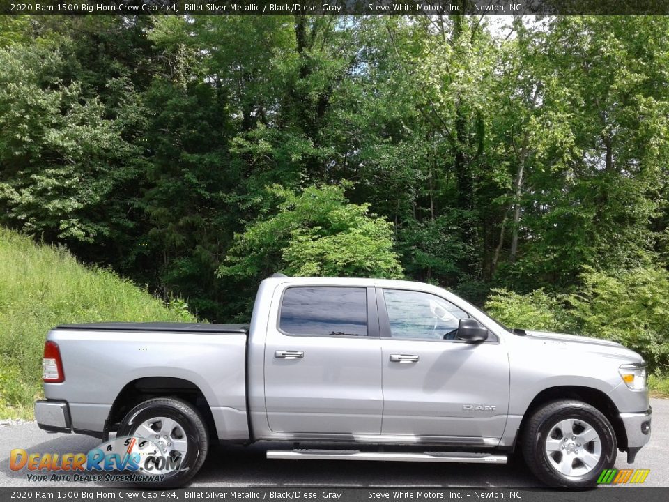 Billet Silver Metallic 2020 Ram 1500 Big Horn Crew Cab 4x4 Photo #6