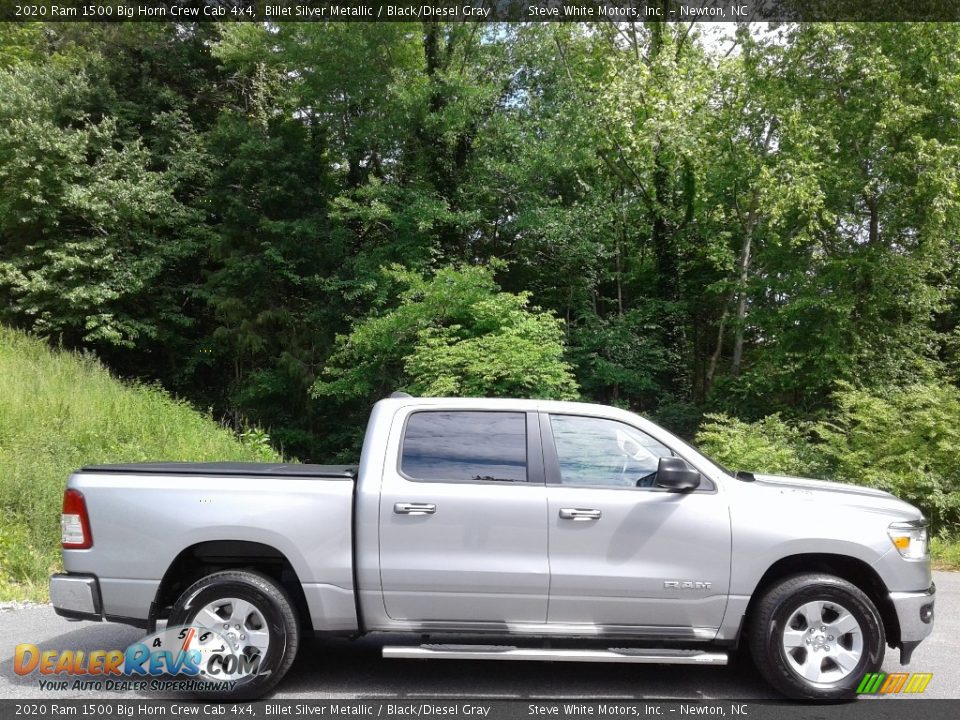 Billet Silver Metallic 2020 Ram 1500 Big Horn Crew Cab 4x4 Photo #6