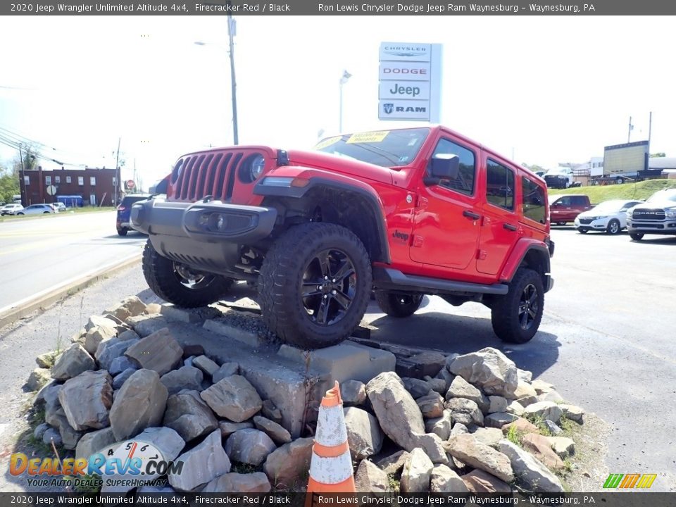 2020 Jeep Wrangler Unlimited Altitude 4x4 Firecracker Red / Black Photo #1