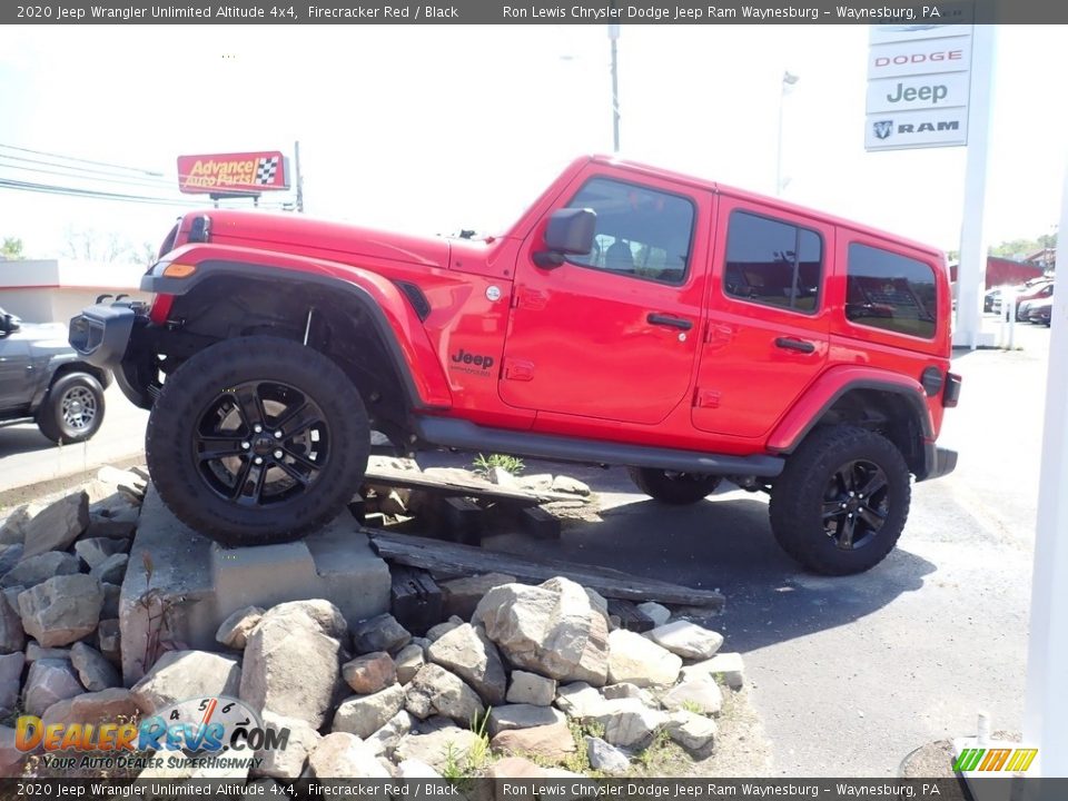 2020 Jeep Wrangler Unlimited Altitude 4x4 Firecracker Red / Black Photo #2