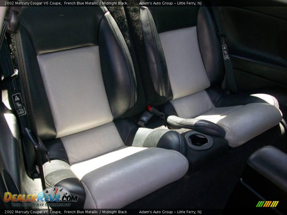 2002 Mercury Cougar V6 Coupe French Blue Metallic / Midnight Black Photo #17