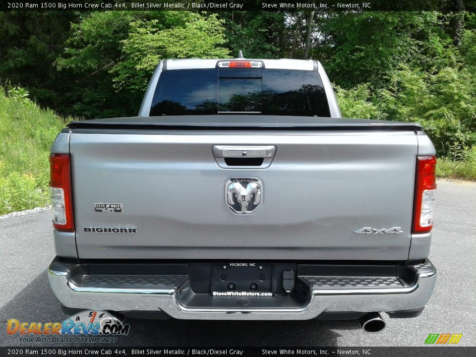 2020 Ram 1500 Big Horn Crew Cab 4x4 Billet Silver Metallic / Black/Diesel Gray Photo #8