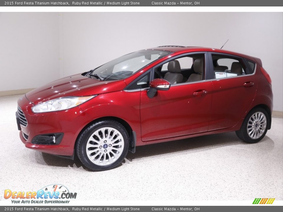 Ruby Red Metallic 2015 Ford Fiesta Titanium Hatchback Photo #3