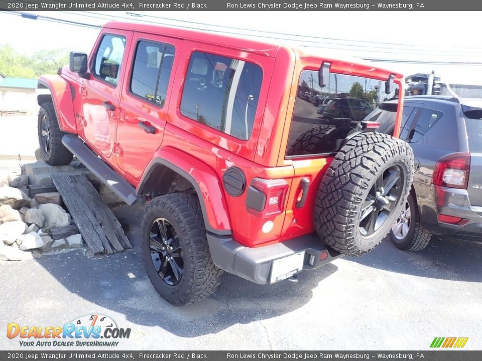 2020 Jeep Wrangler Unlimited Altitude 4x4 Firecracker Red / Black Photo #3