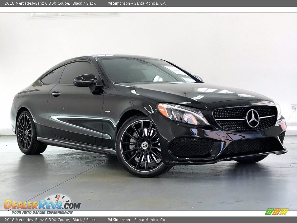 2018 Mercedes-Benz C 300 Coupe Black / Black Photo #33