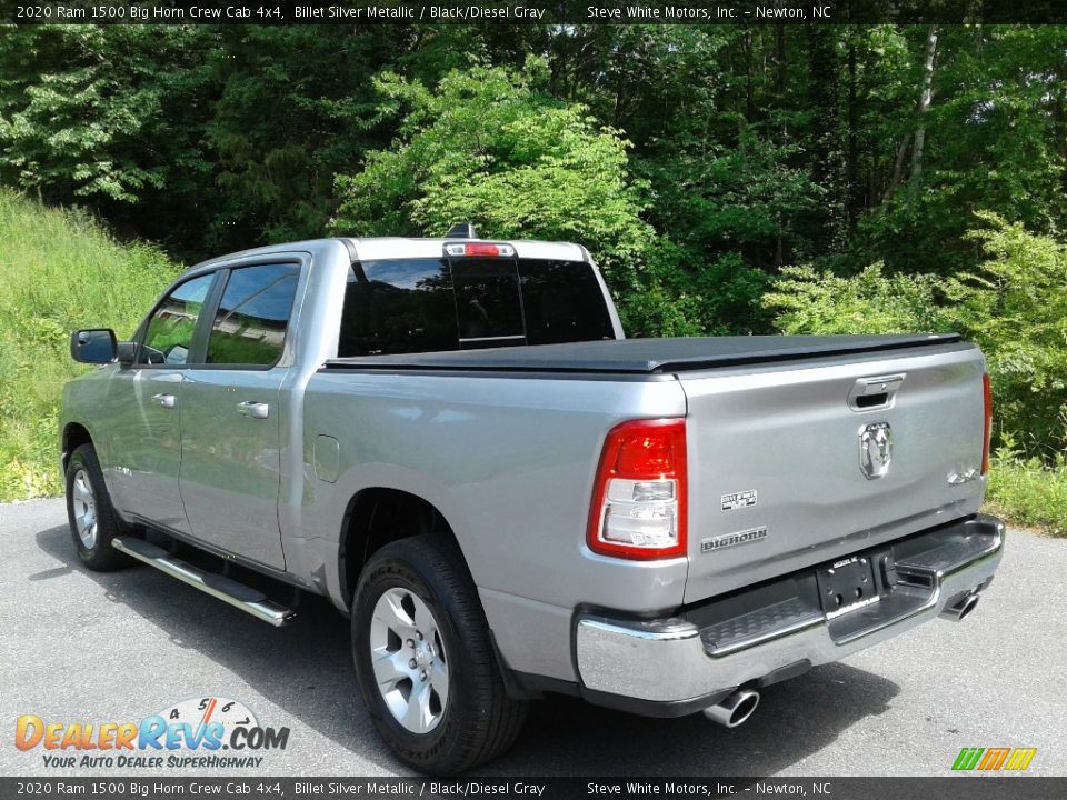 2020 Ram 1500 Big Horn Crew Cab 4x4 Billet Silver Metallic / Black/Diesel Gray Photo #11