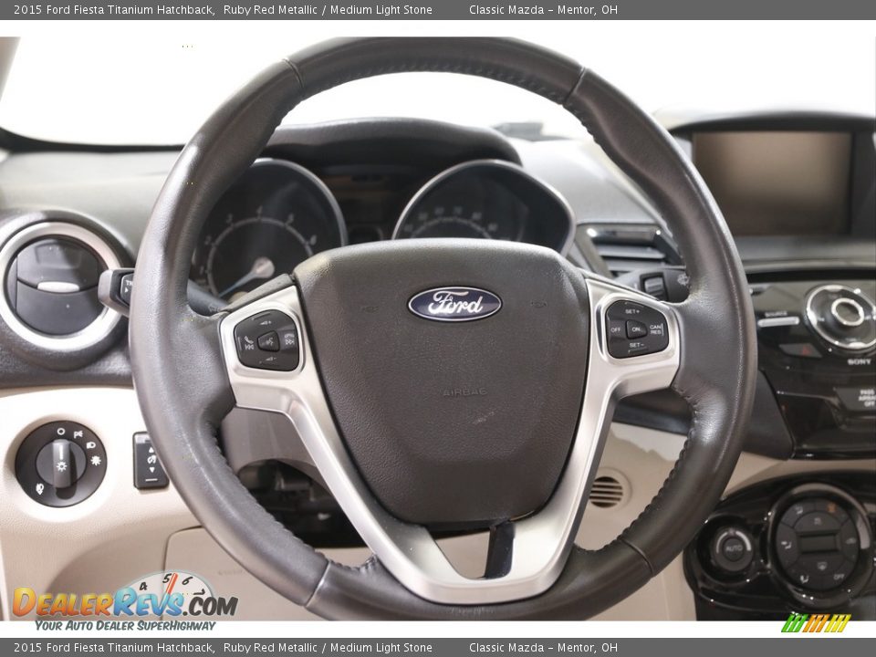 2015 Ford Fiesta Titanium Hatchback Steering Wheel Photo #7