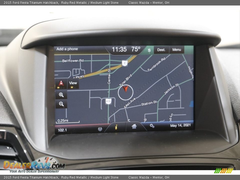 Navigation of 2015 Ford Fiesta Titanium Hatchback Photo #11