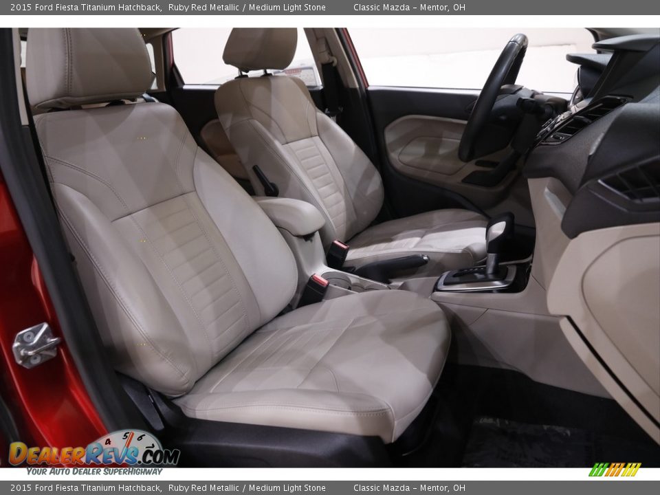Front Seat of 2015 Ford Fiesta Titanium Hatchback Photo #14