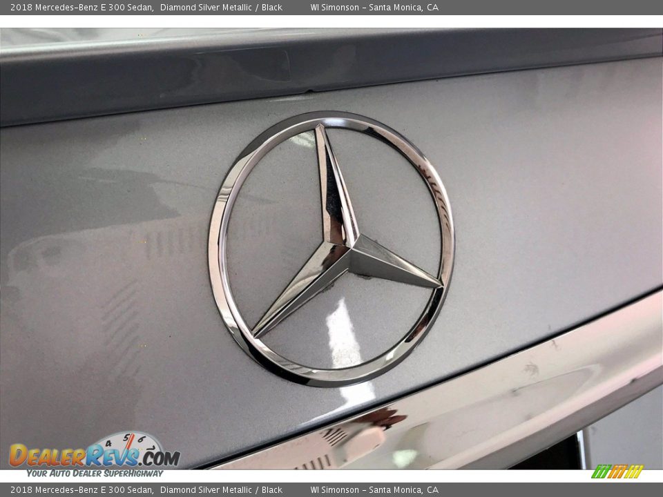 2018 Mercedes-Benz E 300 Sedan Diamond Silver Metallic / Black Photo #7