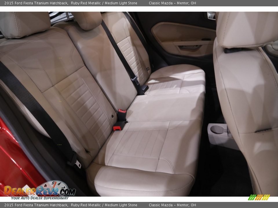 Rear Seat of 2015 Ford Fiesta Titanium Hatchback Photo #15
