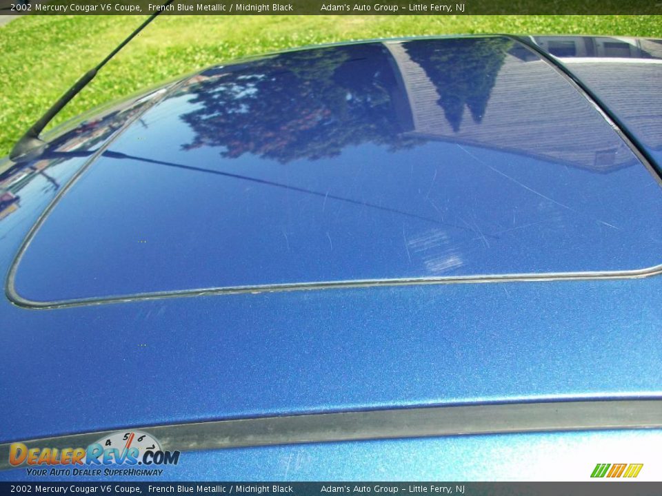 2002 Mercury Cougar V6 Coupe French Blue Metallic / Midnight Black Photo #20