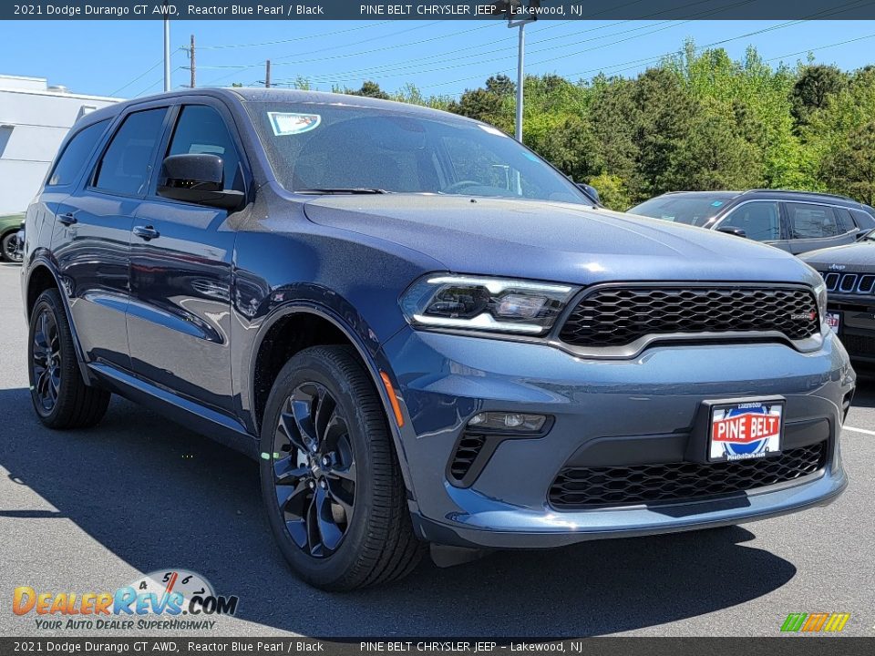 2021 Dodge Durango GT AWD Reactor Blue Pearl / Black Photo #1