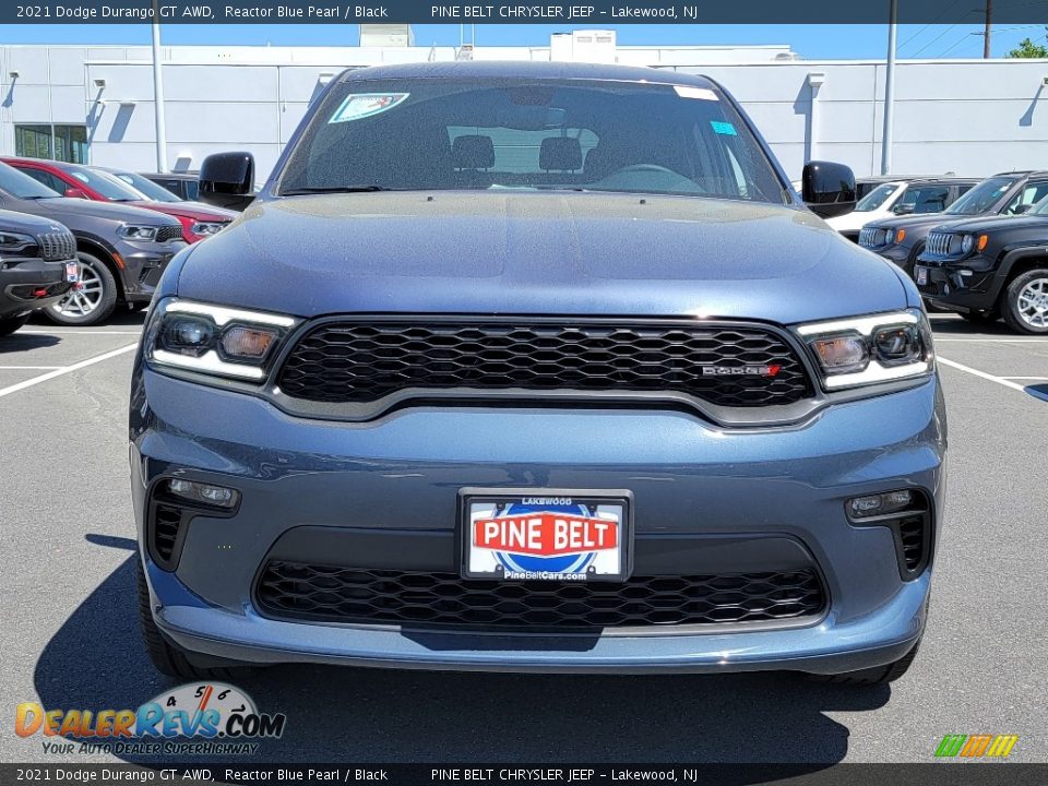 2021 Dodge Durango GT AWD Reactor Blue Pearl / Black Photo #3