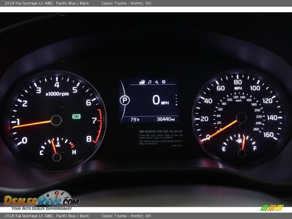 2018 Kia Sportage LX AWD Pacific Blue / Black Photo #8