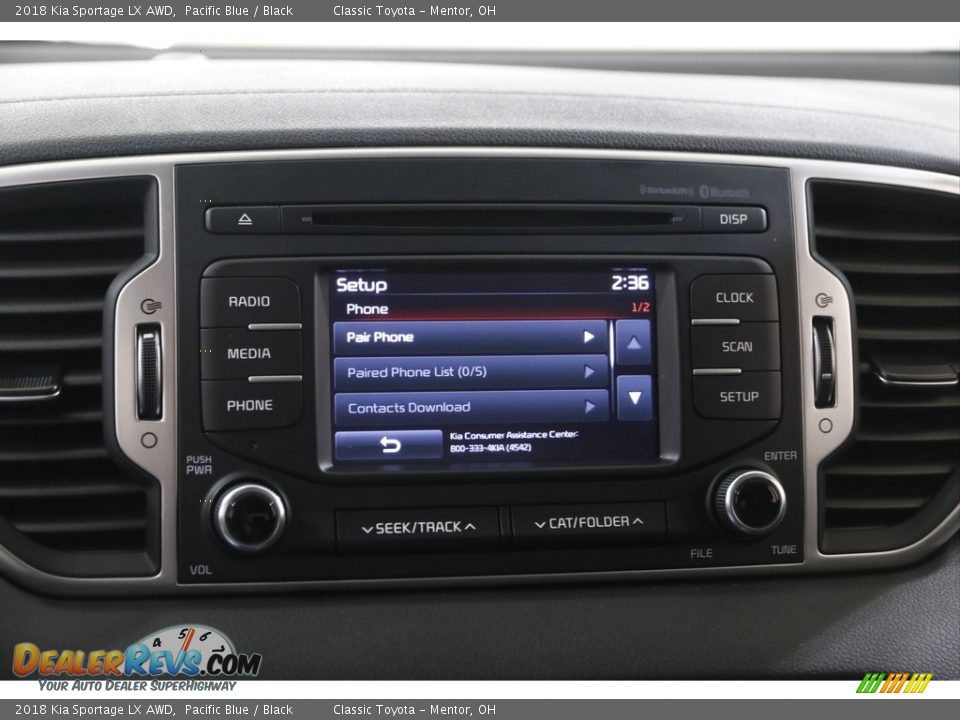 2018 Kia Sportage LX AWD Pacific Blue / Black Photo #10