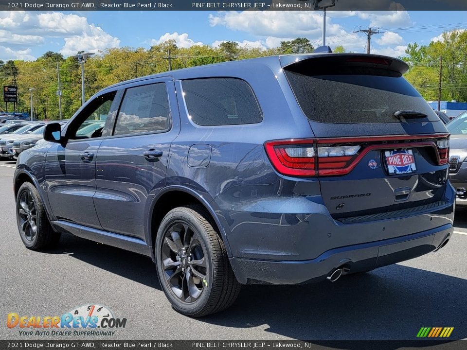 2021 Dodge Durango GT AWD Reactor Blue Pearl / Black Photo #6