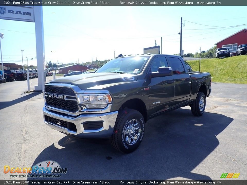 2021 Ram 2500 Tradesman Crew Cab 4x4 Olive Green Pearl / Black Photo #1