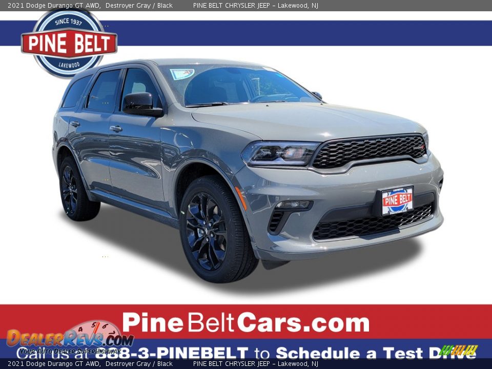 2021 Dodge Durango GT AWD Destroyer Gray / Black Photo #1