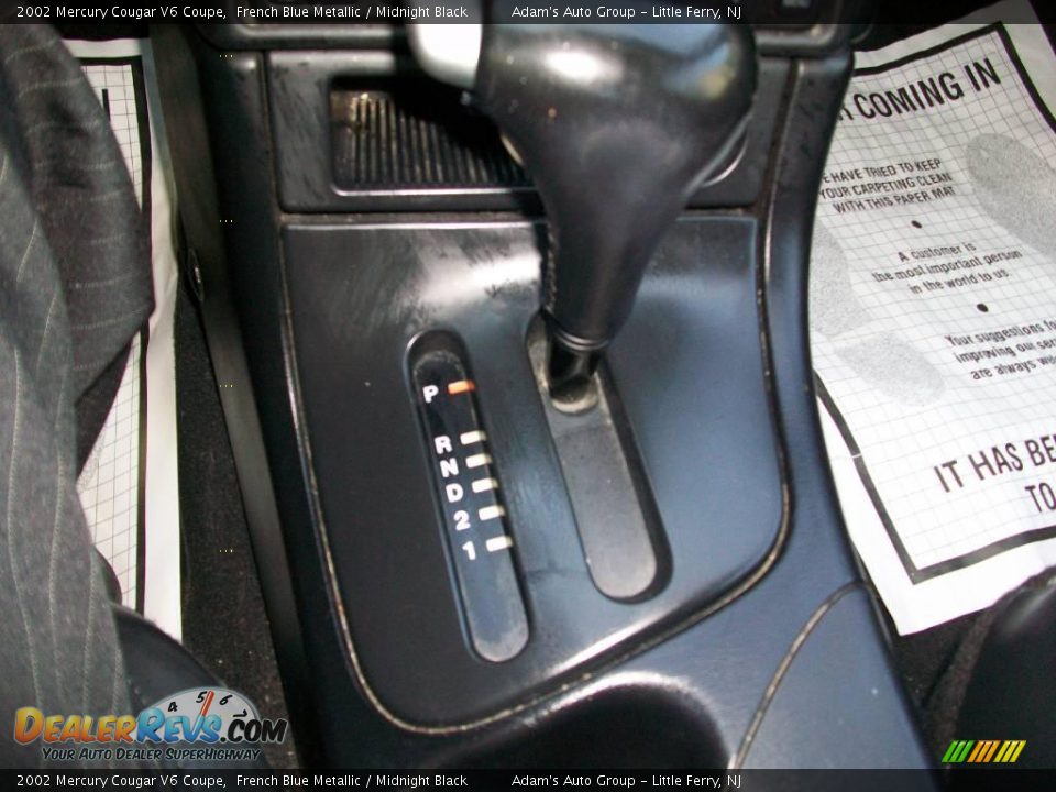 2002 Mercury Cougar V6 Coupe French Blue Metallic / Midnight Black Photo #27