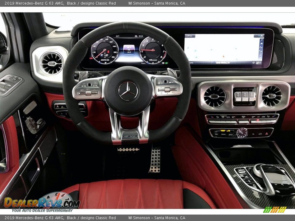 2019 Mercedes-Benz G 63 AMG Black / designo Classic Red Photo #4