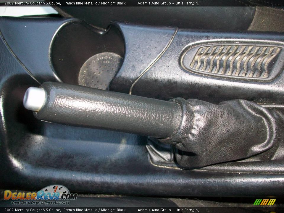 2002 Mercury Cougar V6 Coupe French Blue Metallic / Midnight Black Photo #28