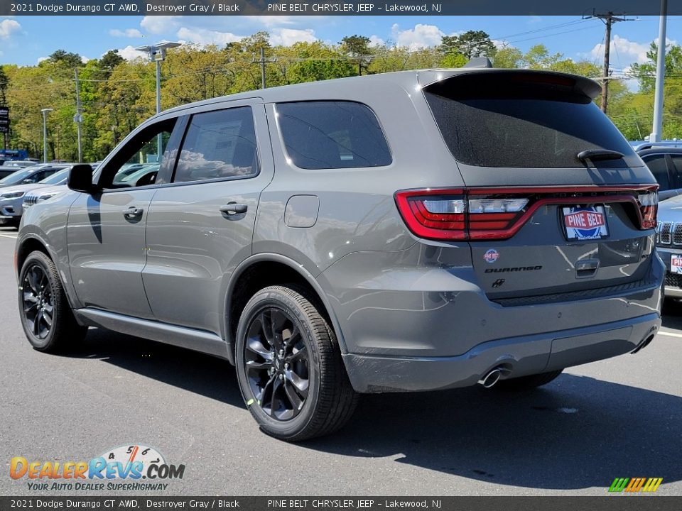 2021 Dodge Durango GT AWD Destroyer Gray / Black Photo #6