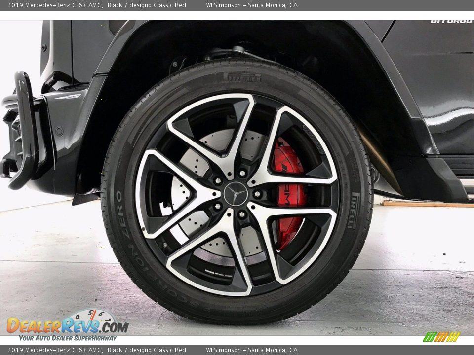 2019 Mercedes-Benz G 63 AMG Black / designo Classic Red Photo #8