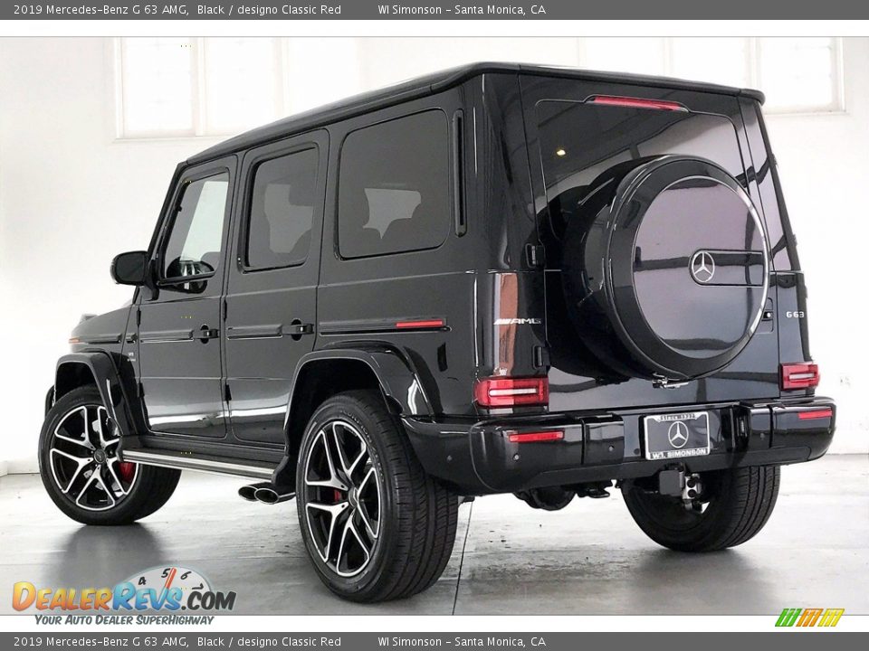 2019 Mercedes-Benz G 63 AMG Black / designo Classic Red Photo #10