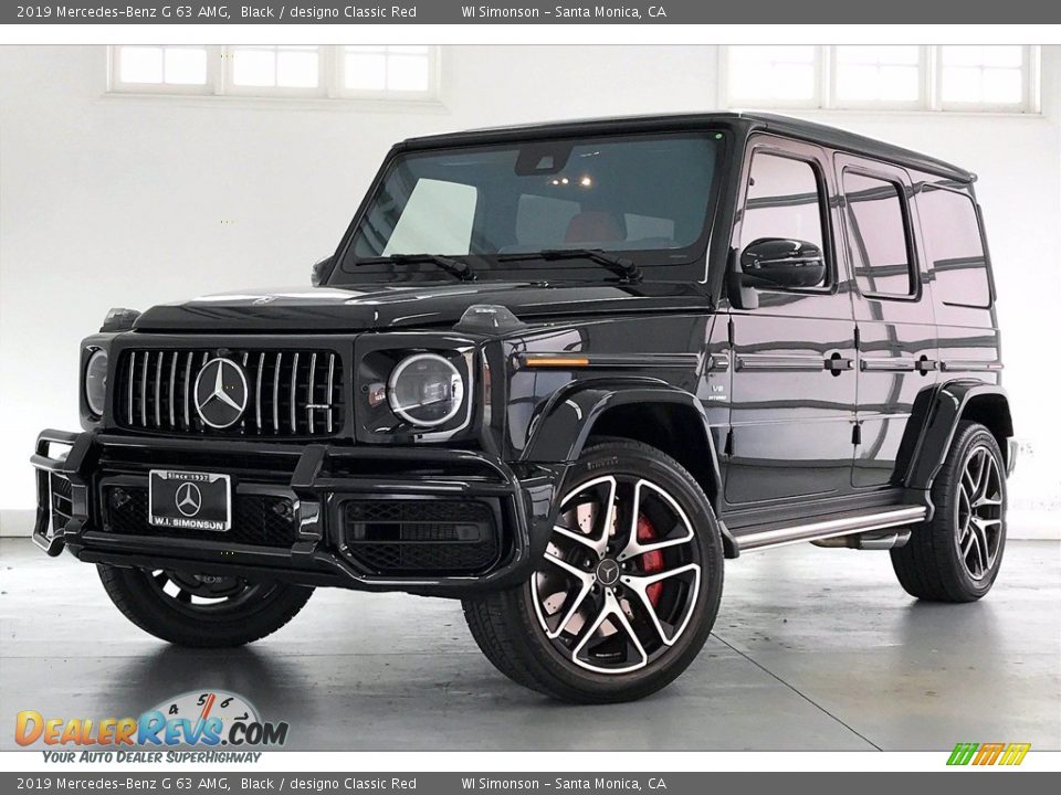 2019 Mercedes-Benz G 63 AMG Black / designo Classic Red Photo #12