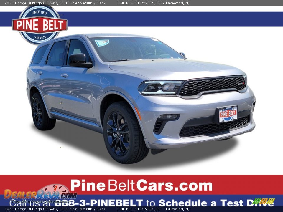 2021 Dodge Durango GT AWD Billet Silver Metallic / Black Photo #1