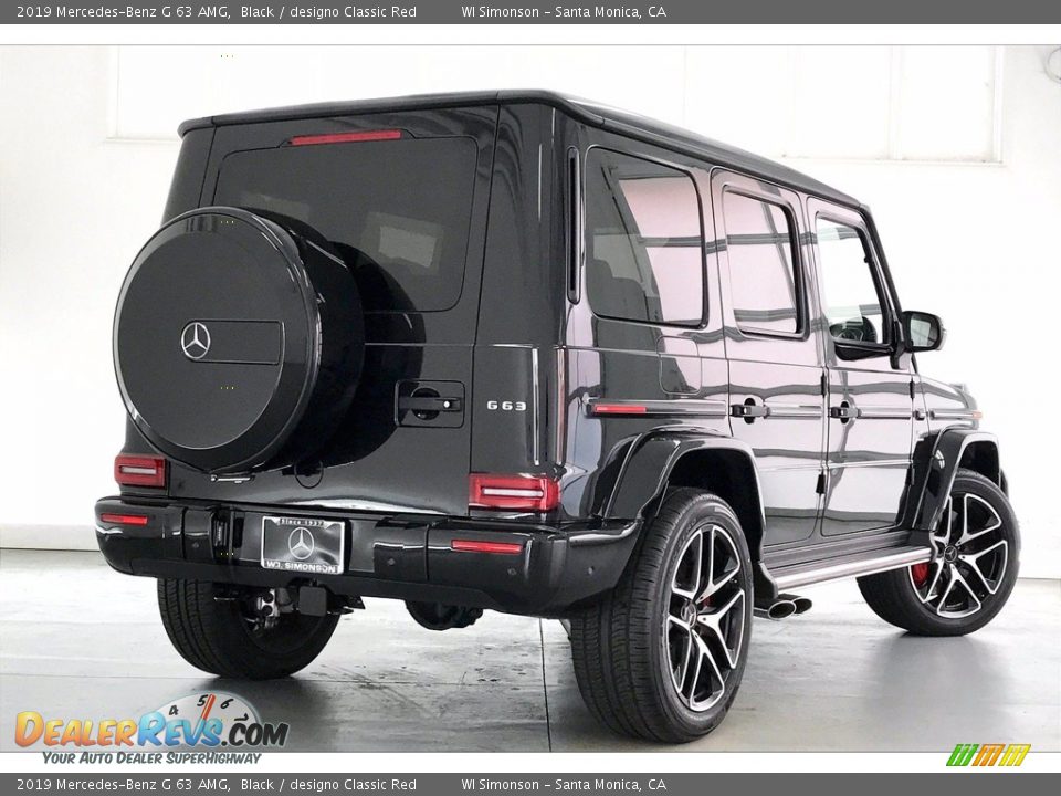 2019 Mercedes-Benz G 63 AMG Black / designo Classic Red Photo #13