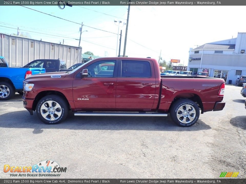 2021 Ram 1500 Big Horn Crew Cab 4x4 Delmonico Red Pearl / Black Photo #2