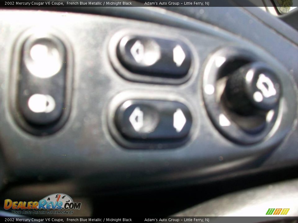 2002 Mercury Cougar V6 Coupe French Blue Metallic / Midnight Black Photo #32