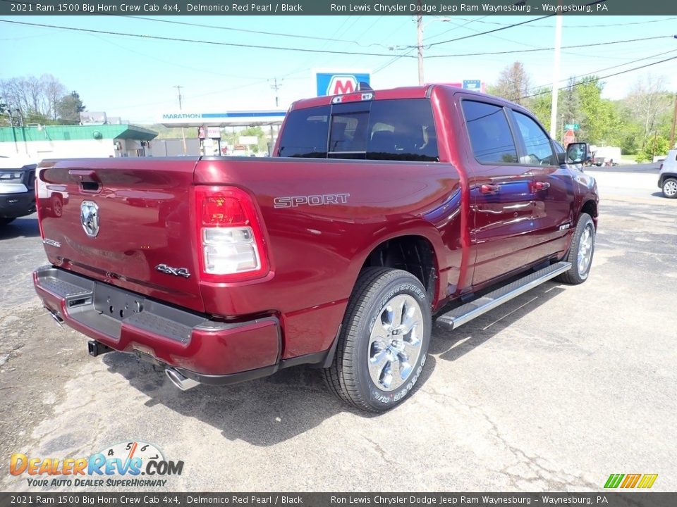 2021 Ram 1500 Big Horn Crew Cab 4x4 Delmonico Red Pearl / Black Photo #5