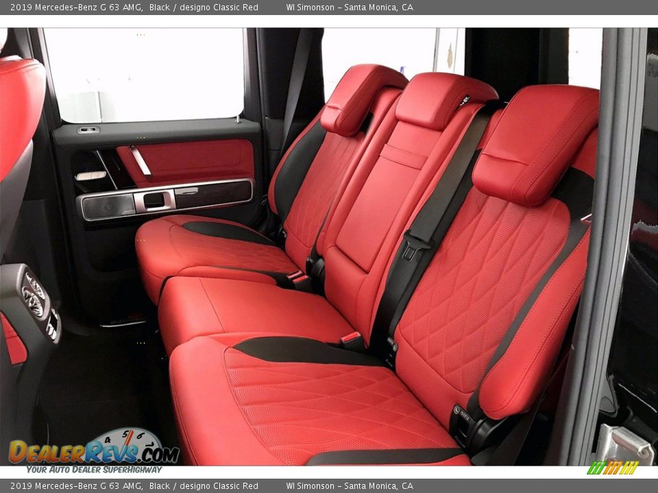 2019 Mercedes-Benz G 63 AMG Black / designo Classic Red Photo #20